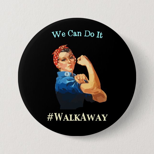 Badge Rond 7,6 Cm Rosie que le rivoir indique que nous pouvons le (Devant)