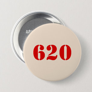 Badge Rond 7,6 Cm rouge 620