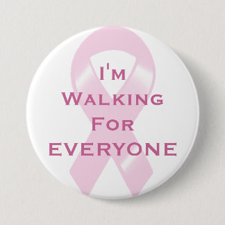 Badge Rond 7,6 Cm Ruban rose de KRW marchant pour chacun