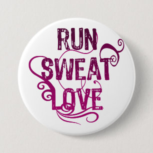 Badge Rond 7,6 Cm Run Sweat Love