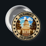 Badge Rond 7,6 Cm Sacramento<br><div class="desc">Sacramento</div>