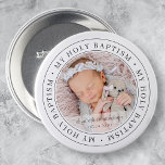 Badge Rond 7,6 Cm Saint Baptême Cadre simple Photo personnalisée mod<br><div class="desc">Ce design simple et classique est composé de typographie serif et d'ajouter une photo personnalisée. "Mon Saint Baptême" tourne autour de la photo de votre bébé,  enfant,  etc</div>