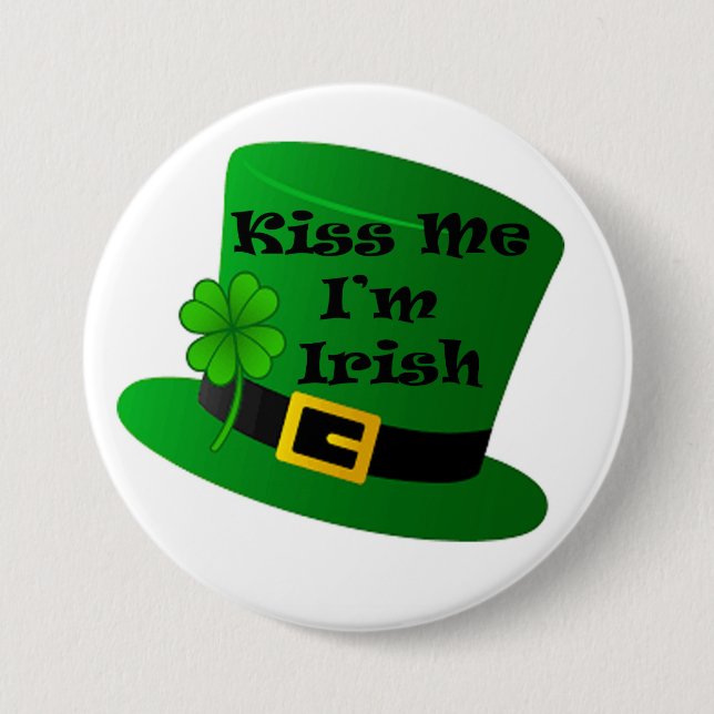 Badge Rond 7,6 Cm Saint Patrick's Day (Devant)