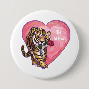 Badge Rond 7,6 Cm Saint Valentin de Tigre