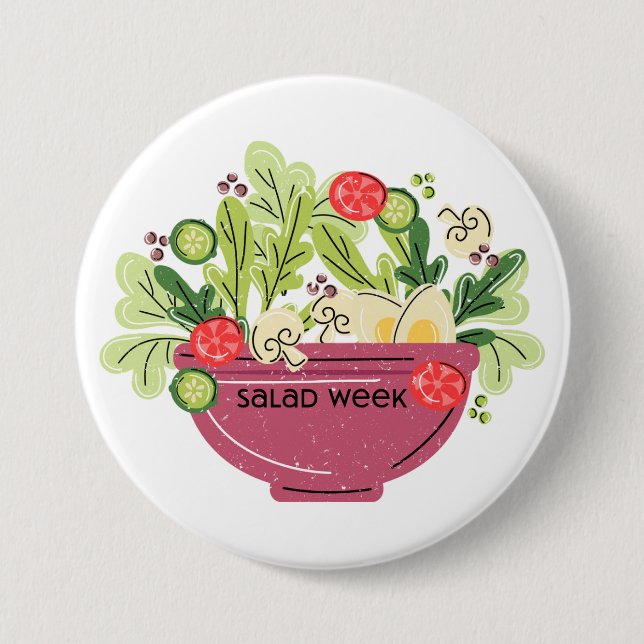 Badge Rond 7,6 Cm Salade (Devant)