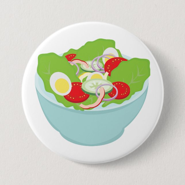 Badge Rond 7,6 Cm Salade (Devant)
