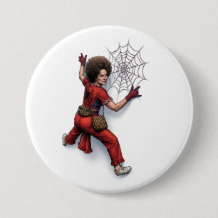 Badge Rond 7,6 Cm Sally O'Malley Spider-Man Super-héros Fan Des pers