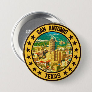 Badge Rond 7,6 Cm San Antonio