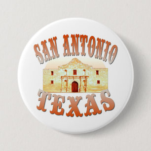 Badge Rond 7,6 Cm San Antonio le Texas