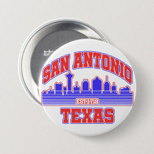 Badge Rond 7,6 Cm San Antonio, Texas