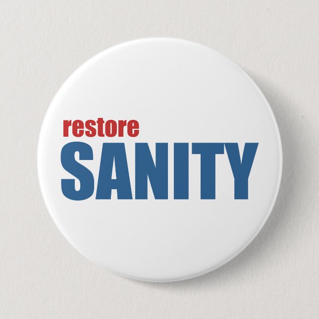 Badge Rond 7,6 Cm Santé d'esprit de restauration (Devant)