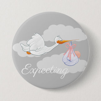 Badge Rond 7,6 Cm S'attendre un bébé/à insigne de bébé à bord