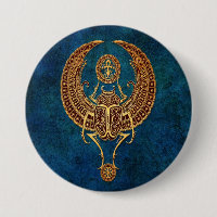 Scarabée égyptien à ailes de scarabée avec Ankh -