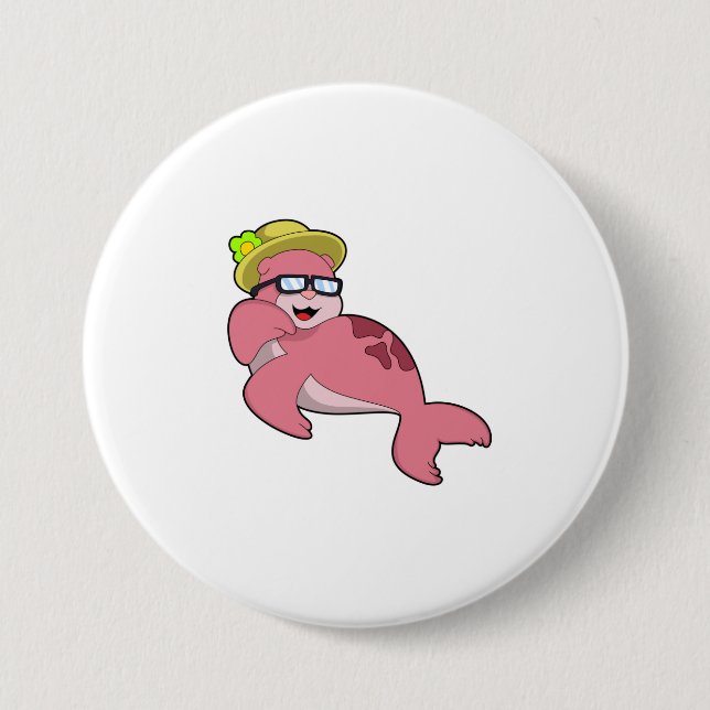 Badge Rond 7,6 Cm Sceau avec lunettes.PNG (Devant)