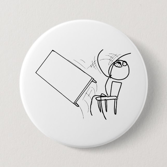 Badge Rond 7,6 Cm Secousse de Tableau renversant le visage Meme de (Devant)