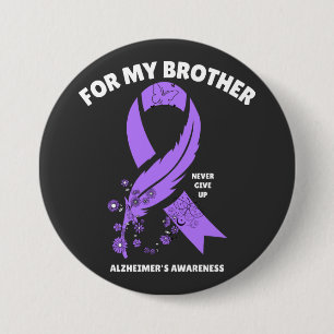 Badge Rond 7,6 Cm Sensibilisation à la maladie d'Alzheimer - Pour mo
