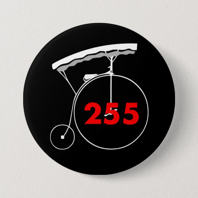 Badge Rond 7,6 Cm Serveuse 255 (Devant)