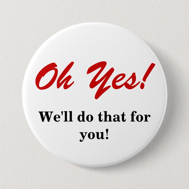 Badge Rond 7,6 Cm Service à la clientèle (Devant)