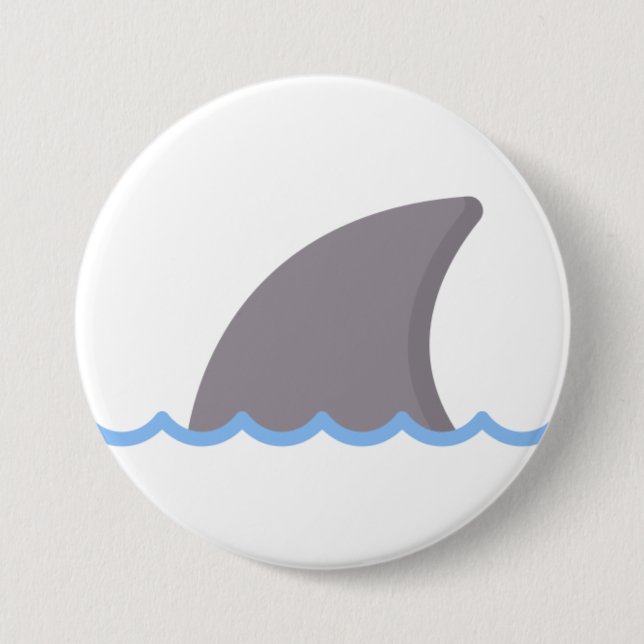 Badge Rond 7,6 Cm shark (Devant)