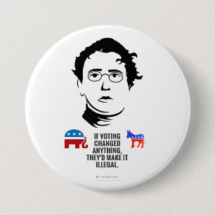 Badge Rond 7,6 Cm Si voter changeait quelque chose...