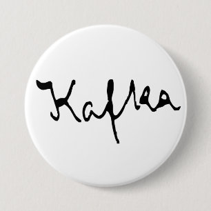 Badge Rond 7,6 Cm Signature Franz Kafka