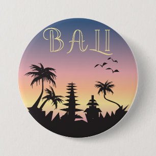 Badge Rond 7,6 Cm SIGNE DU Tourisme DE Bali