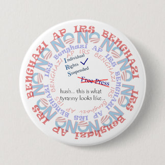 Badge Rond 7,6 Cm SILENCE de scandale d'IRS