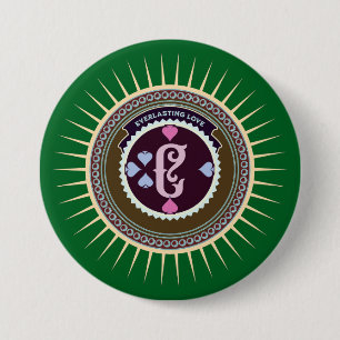 BADGE ROND 7,6 CM SIMPLE COLORÉ MODERNE CADEAU FILLE SOEUR MOM