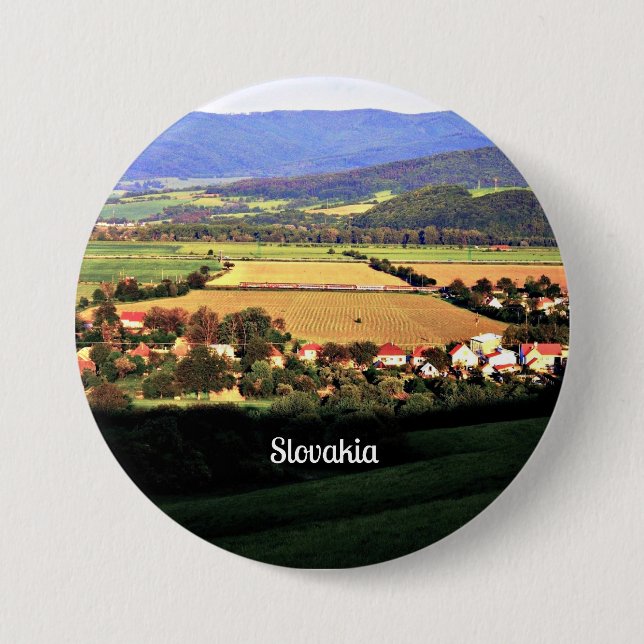 Badge Rond 7,6 Cm Slovakia (Devant)