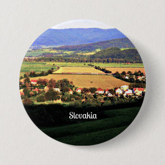 Badge Rond 7,6 Cm Slovaquie