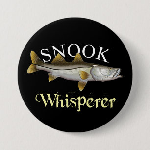 Badge Rond 7,6 Cm Snook Whisperer Dark