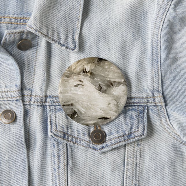 Badge Rond 7,6 Cm Snowscape of Crystals (En situation)