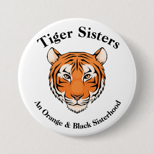 Badge Rond 7,6 Cm Soeurs de tigre - bouton de fraternité