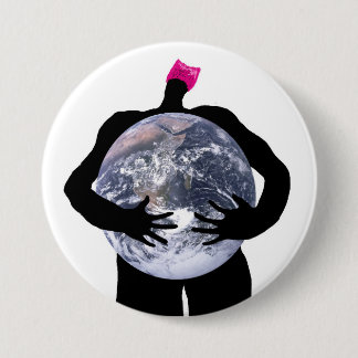 Badge Rond 7,6 Cm Soin de Pussyhats au sujet de l'environnement