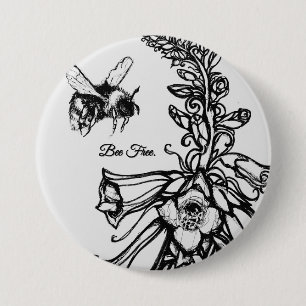Badge Rond 7,6 Cm Solwhimsy Pour la Collection 1 des Abeilles