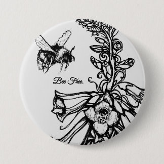 Badge Rond 7,6 Cm Solwhimsy Pour la Collection 1 des Abeilles