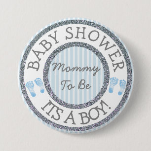 Badge Rond 7,6 Cm Son un garçon, maman à être bouton de baby show