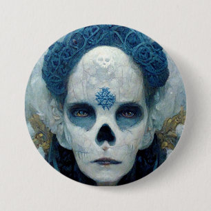 Badge Rond 7,6 Cm Sorcière de glace 2 Imaginaires Sci-Fi
