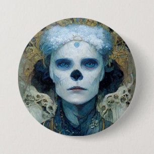 Badge Rond 7,6 Cm Sorcière de glace 3 Imaginaires Sci-Fi