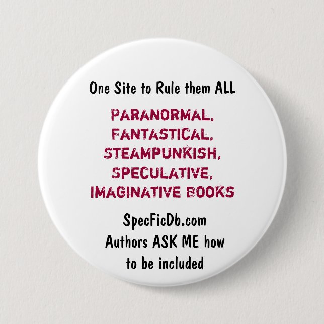 Badge Rond 7,6 Cm SpecFicDB (Devant)