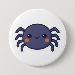 Badge Rond 7,6 Cm Spider