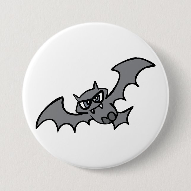 Badge Rond 7,6 Cm Spooky Kawaii Evil Vampire Bat (Devant)