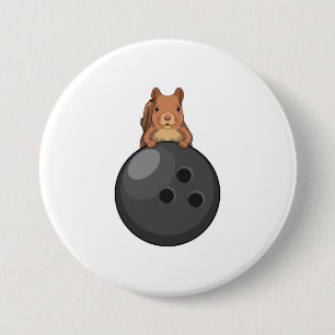 Badge Rond 7,6 Cm Squirl at Bowling