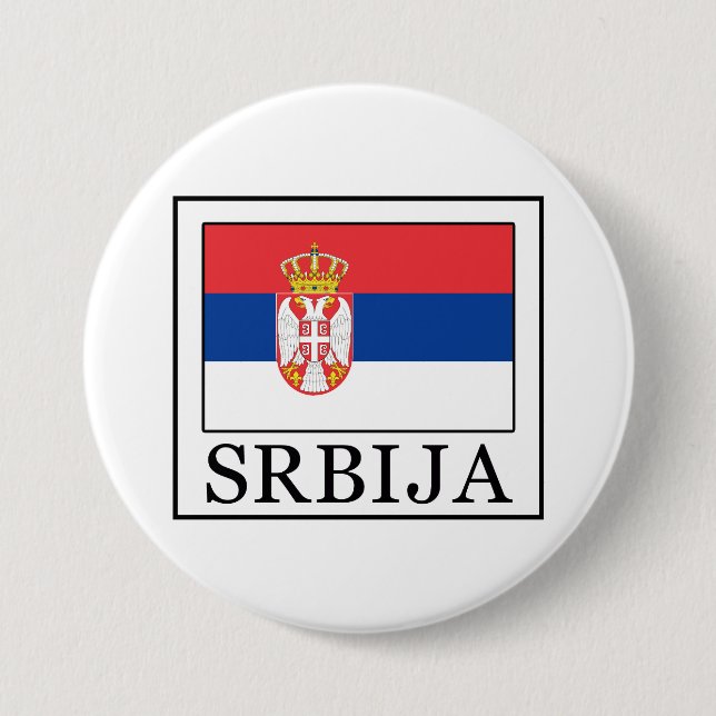 Badge Rond 7,6 Cm Srbija (Devant)