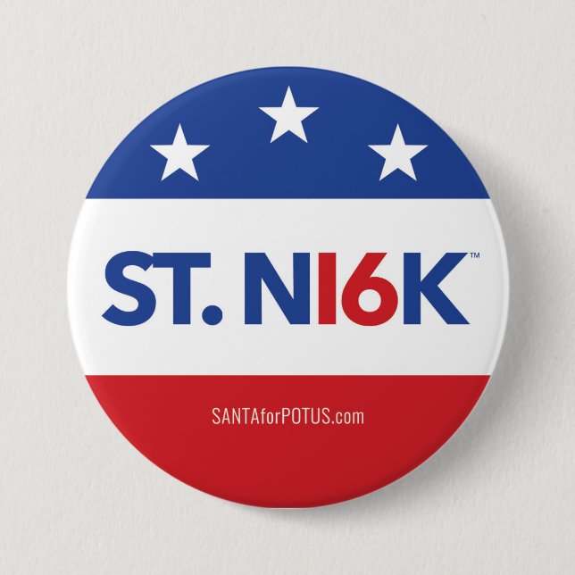 Badge Rond 7,6 Cm "St N16K" 3" bouton (Devant)