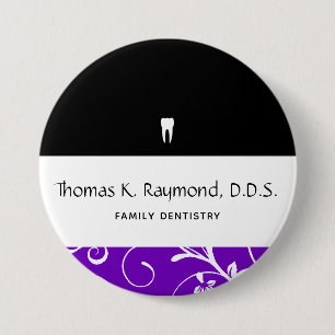 Badge Rond 7,6 Cm Staff pro Damask