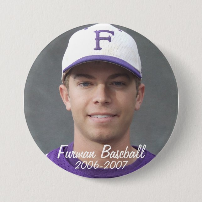 Badge Rond 7,6 Cm StembridgeW2007Mug, Furman Baseball, 2006-2007 (Devant)