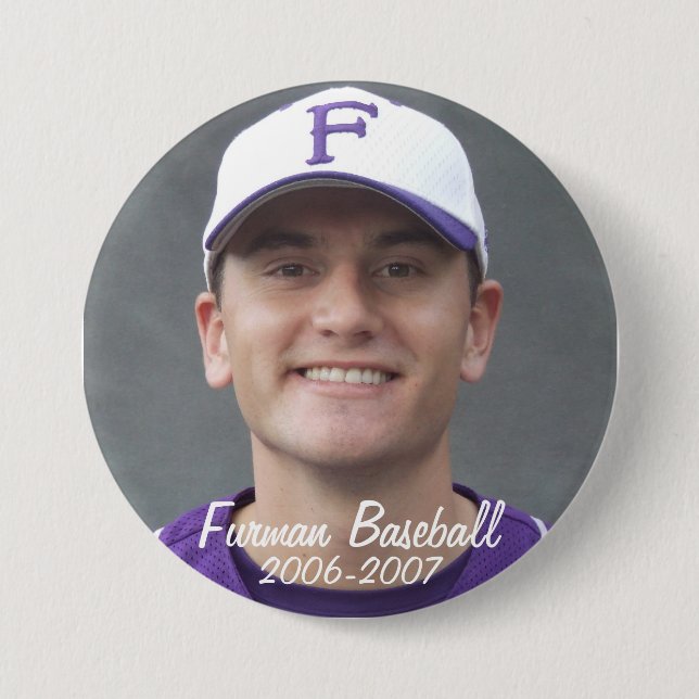 Badge Rond 7,6 Cm StembridgeW2007Mug, Furman Baseball, 2006-2007 (Devant)