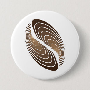 Badge Rond 7,6 Cm strate de café