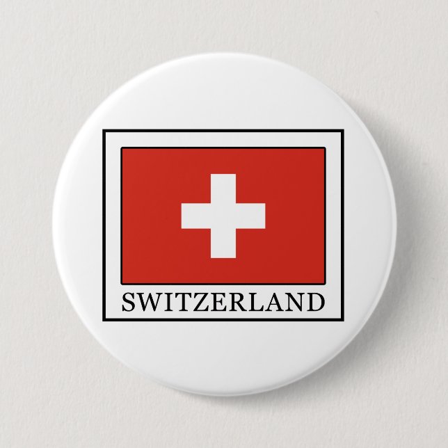 Badge Rond 7,6 Cm Suisse (Devant)